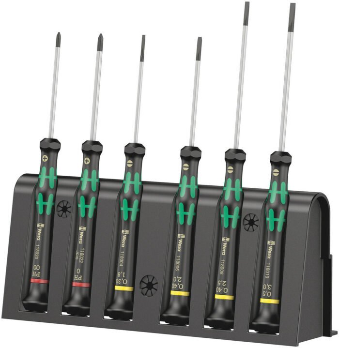 WERA Sada precíznych skrutkovačov Kraftform Micro, 6 dielna + stojan Set A
