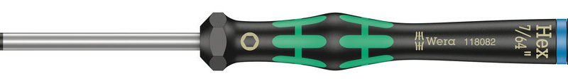 WERA Precízny skrutkovač Kraftform Micro Hex 7/64"