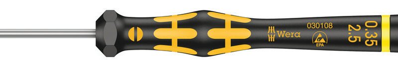 WERA ESD precízny skrutkovač Kraftform Micro SL 0,35 x 2,5 x 40 mm
