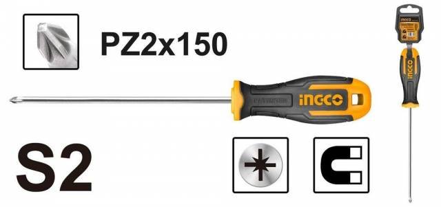 Kinekus Skrutkovač krížový 6x150mm PZ2 S2 INGCO