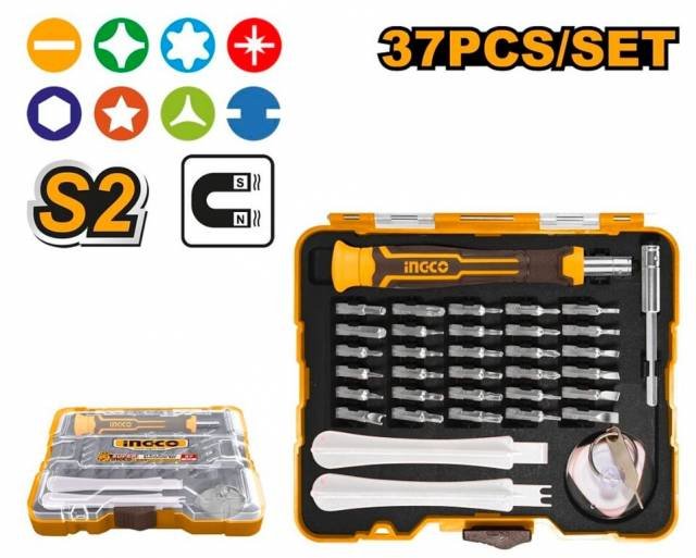 INGCO Skrutkovač jemný s bitmy S2 sada 37ks INGCO Industrial