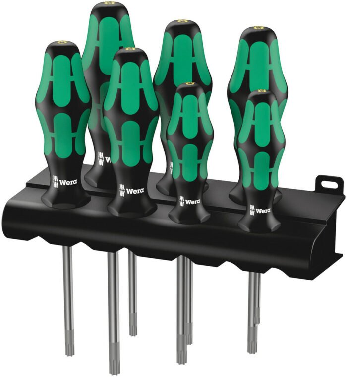 WERA Sada TORX HF skrutkovačov Kraftorm s pridrž. funkciou 7 dielny + stojan