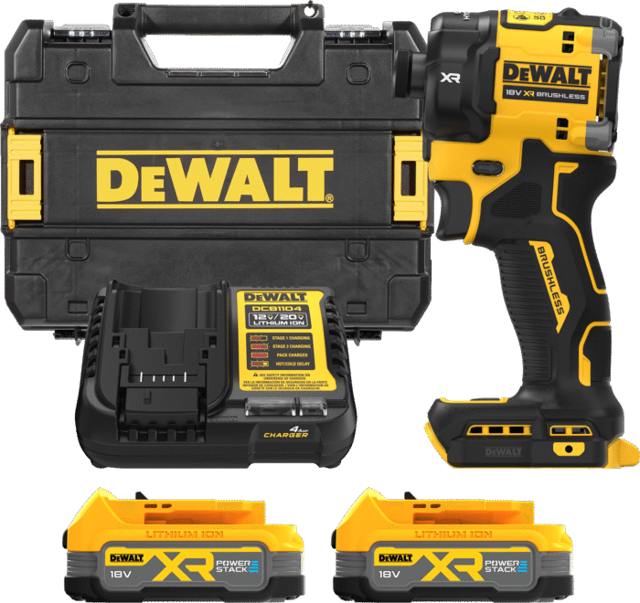 DEWALT 18V XR 1/4” Hex hydraulický aku rázový uťahovák, 2x 1,7 Ah POWERSTACK DCF870E2T-QW