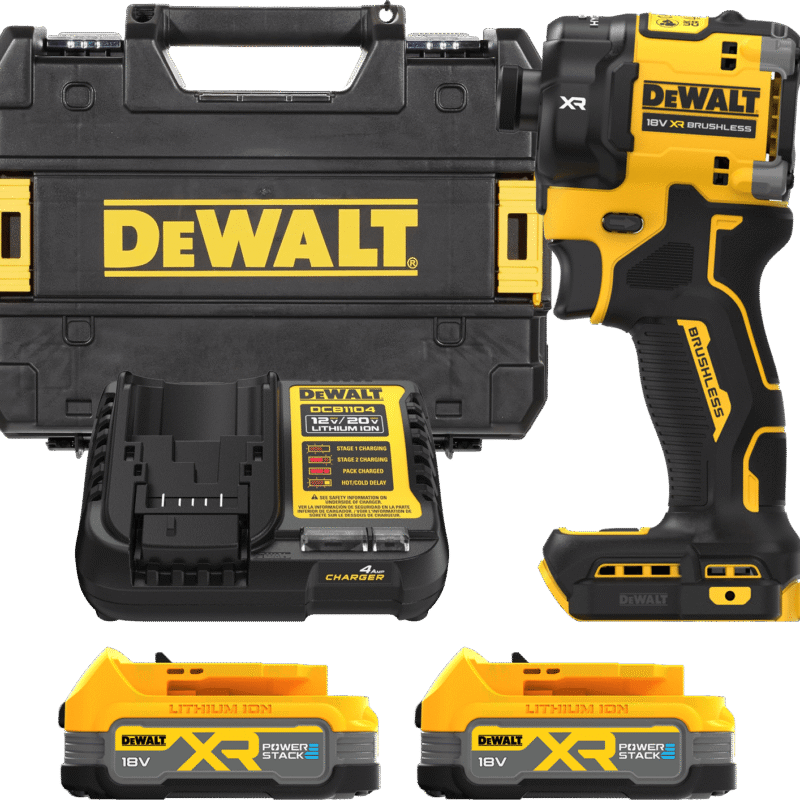 DEWALT 18V XR 1/4” Hex hydraulický aku rázový uťahovák, 2x 1,7 Ah POWERSTACK DCF870E2T-QW