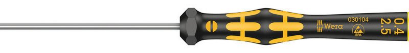 WERA ESD precízny skrutkovač Kraftform Micro SL 0,40 x 2,5 x 80 mm