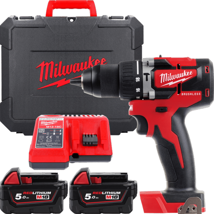 MILWAUKEE M18CBLPD-502C M18 Aku vŕtačka s príklepom - kompaktná 4933464558