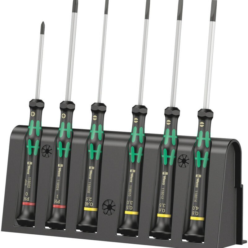 WERA Sada precíznych skrutkovačov Kraftform Micro, 6 dielna + stojan Set B