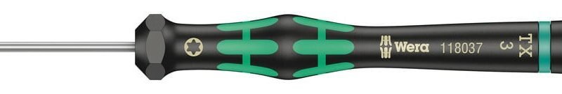 WERA Precízny skrutkovač Kraftform Micro TX 3