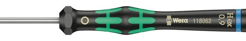 WERA Precízny skrutkovač Kraftform Micro Hex 0,9 mm