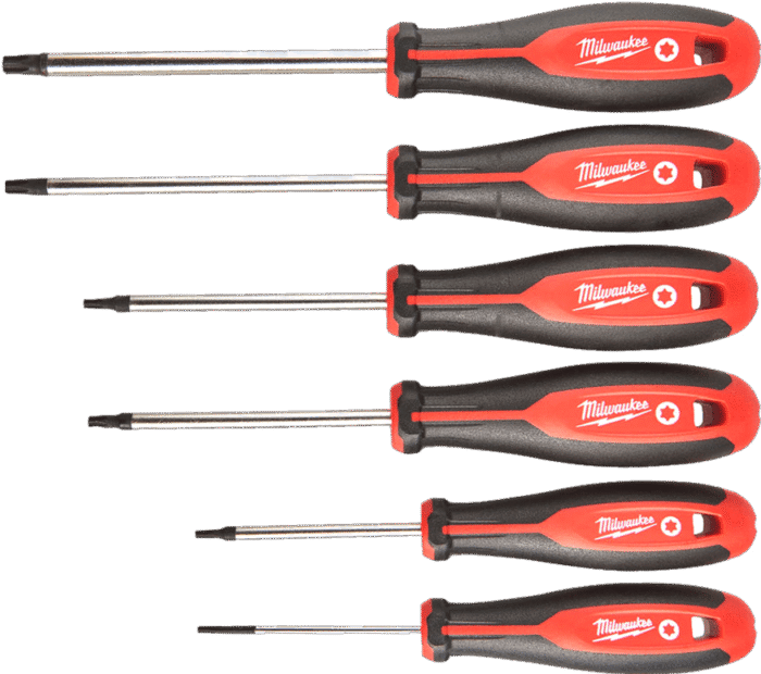 MILWAUKEE Sada Tri-lobe skrutkovačov Torx - 6ks