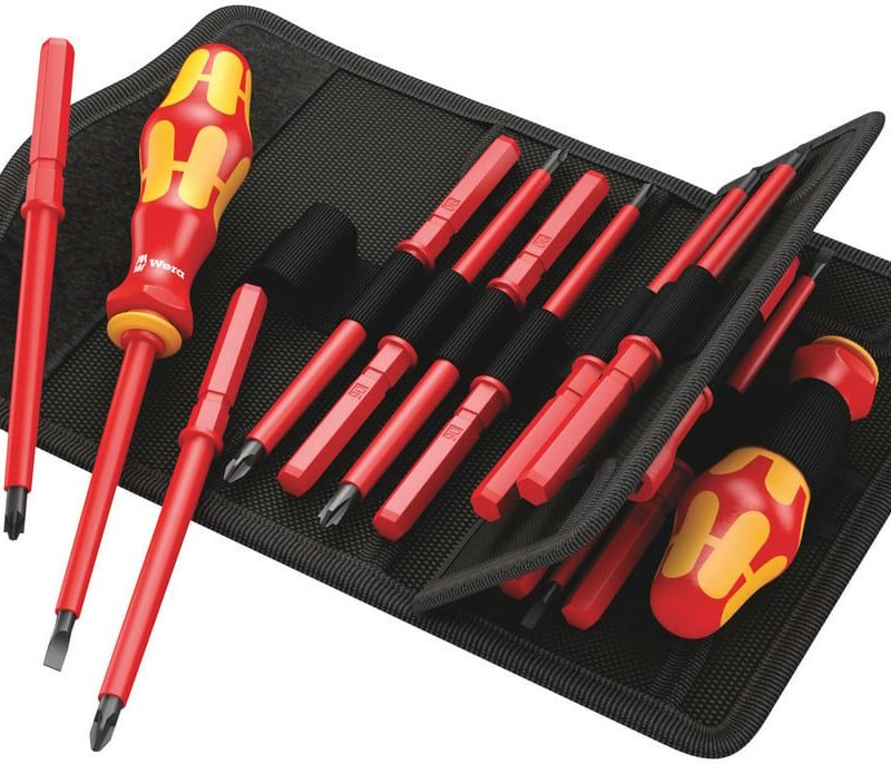 WERA Sada ručných držiakov bitov Kraftform Kompakt VDE Universal, 9 mm Hex,18 dielna