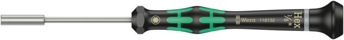 WERA Precízny skrutkovač Kraftform Micro s nástrčným 6-hranom 1/8"