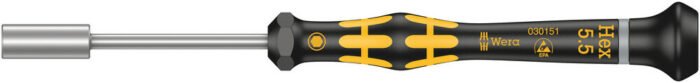 WERA ESD precízny skrutkovač Kraftform Micro s nástrčným 6-hranom 5,5 mm