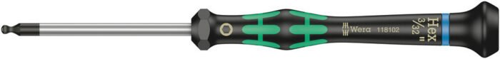 WERA Precízny skrutkovač Kraftform Micro Hex 3/32"