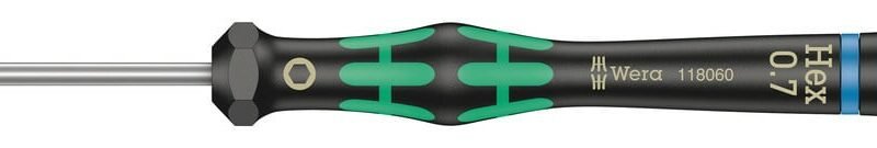 WERA Precízny skrutkovač Kraftform Micro Hex 0,7 mm