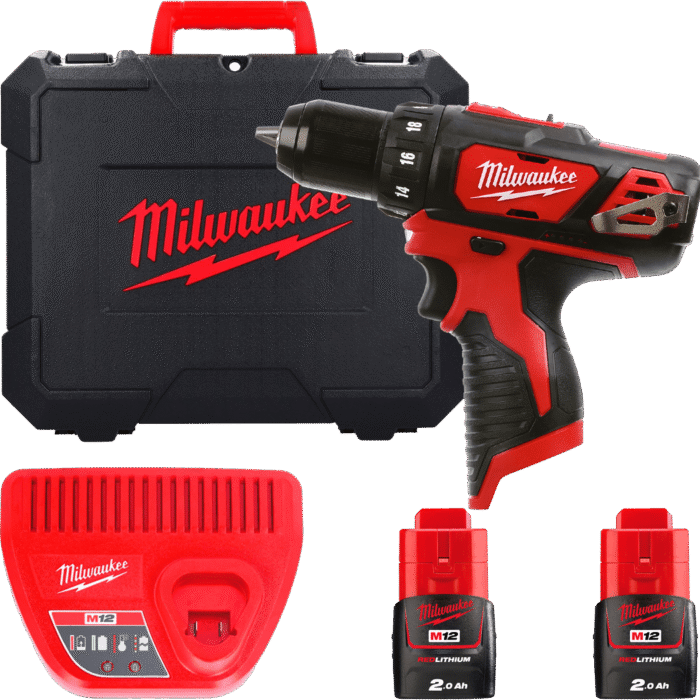 MILWAUKEE M12BDD-202C M12 Aku vŕtačka bez príklepu - kompaktná 4933441915
