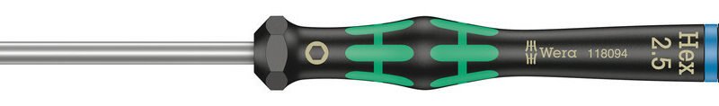 WERA Precízny skrutkovač Kraftform Micro Hex 2,5 mm