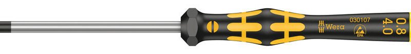 WERA ESD precízny skrutkovač Kraftform Micro SL 0,80 x 4,0 x 80 mm