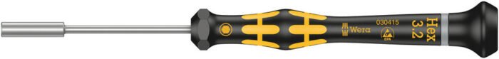 WERA ESD precízny skrutkovač Kraftform Micro s nástrčným 6-hranom 3,2 mm