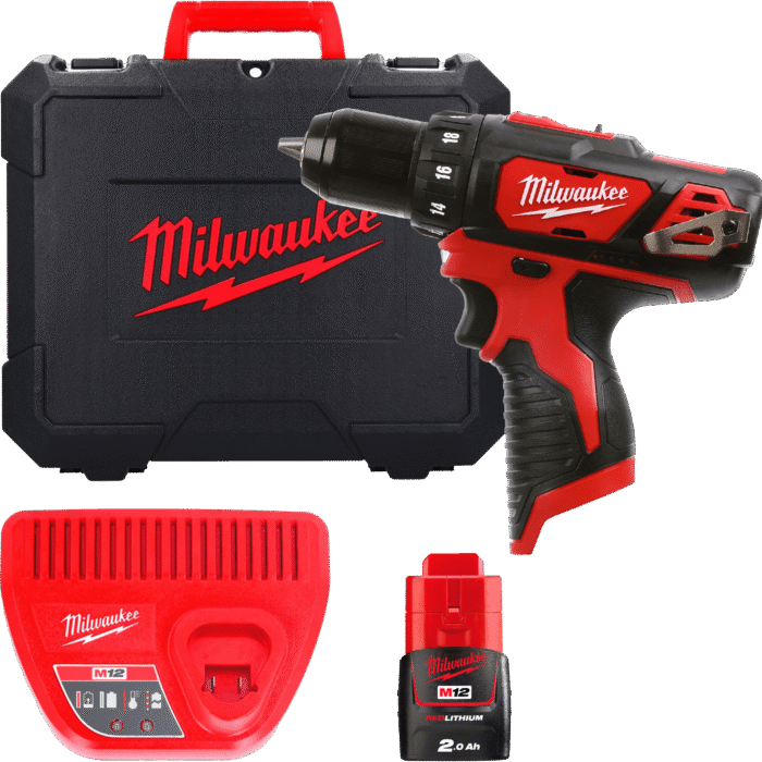 MILWAUKEE M12BDD-201C M12 Aku vŕtačka bez príklepu - kompaktná 4933479439
