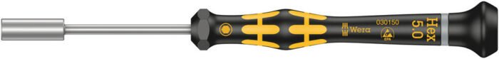 WERA ESD precízny skrutkovač Kraftform Micro s nástrčným 6-hranom 5,0 mm