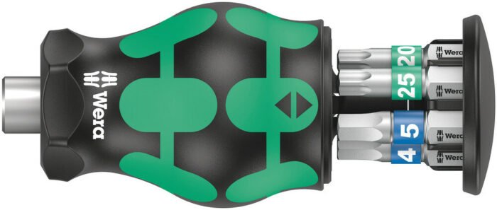 WERA Sada ručného držiaku bitiov Kraftform Kompakt Stubby 3, 6 dielna