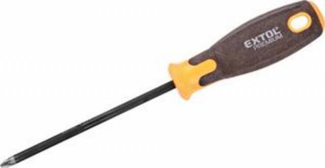 EXTOL PREMIUM Skrutkovač (+)PZ0x75mm CrV